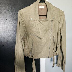 Motorcycle Jacket Fall Cropped Jacket